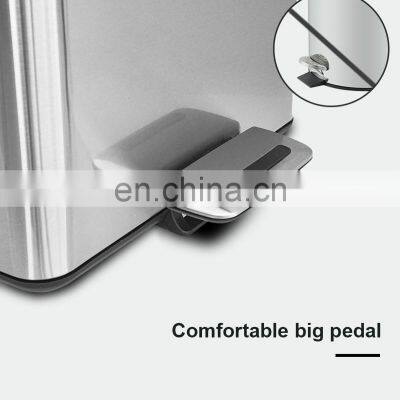 New Household Kitchen 20L 30L Stainless Steel Pedal Trash Can Pedal photo-5
