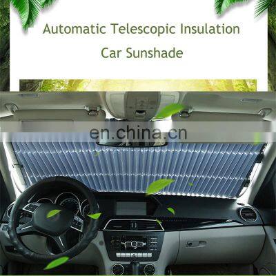 Car Retractable Windshield Sun Shade Block Sunshade Cover Front Rear Window Curtain for Solar UV Protect 65/70cm Car Accessories photo-2