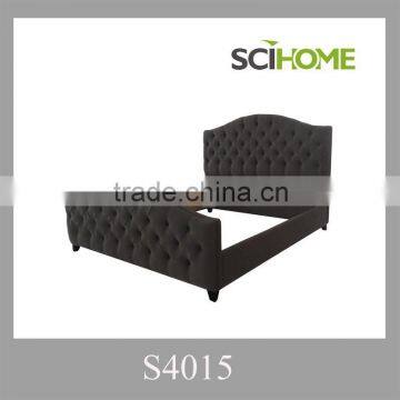 2015 style home furniture made modern king size bed wooden frame