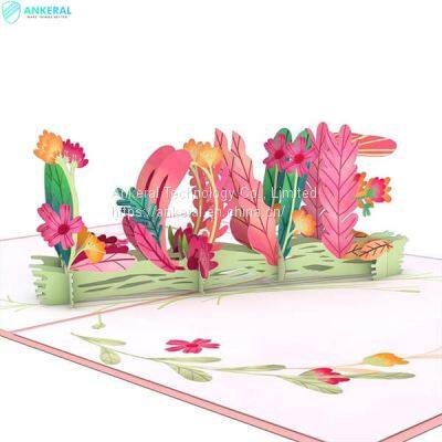 Floral Love 3D Cards Best Valentine’s Day Cards & Gifts for Parents China Manufacturer