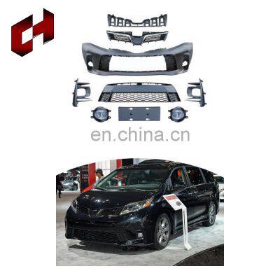 CH Hot Selling Auto Parts Front Rear Bumper Roof Spoiler Led Light Tuning Body Kit For Toyota Sienna 2011-2016 To 2018