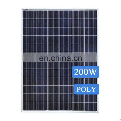 solar energy systems PV module 200W solar panel China price Polycrystalline solar panels for home