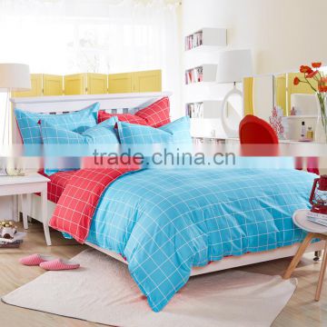 Wholesale price 100%cotton red palid print flat sheet Chinese bedding wholesale children's bedding sets