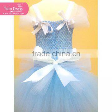 Free Shipping New Light Blue Cinderella Kids Dress for Party/school/dance /birthday photo-2