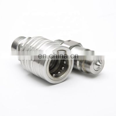 faster standard couplings for agriculture double shut-off quick couplings