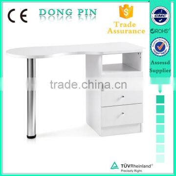 modern white simply design manicure table with 1 shape foot