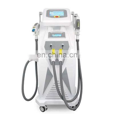 Hot Selling 3 Handles IPL RF/ Nd YAG Laser Tattoo OPT Hair Removal Machine