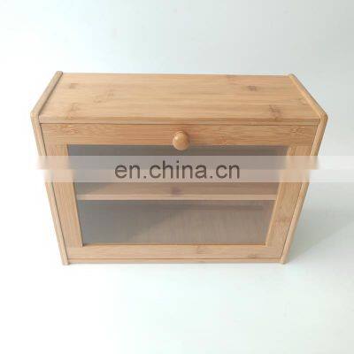 Customization Kitchen Multifunction Natural Bamboo Fiber Bread Storage Box Pantry Organizer Home Storage & Organization photo-5