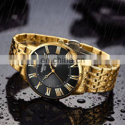 NIBOSI New Fashion Casual Simple Design Quartz Watch For Men Classic Business Man Stainless Steel Strap Wristwatch Custom photo-4