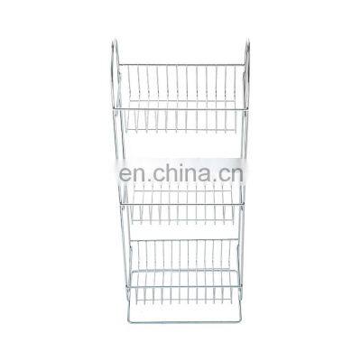 3-tier Bathroom Storage Organizer Shelf Telescopic Freestanding Rack photo-5