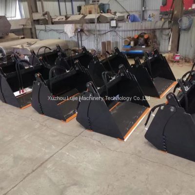 Multifunction Skid Steer Loader with 4 in 1 Bucket from China skid steer attachments manufacture