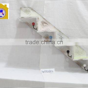 2015 new design antique wooden ladder shape wall shelf for home decor.HW15A0068