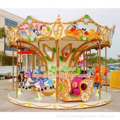 Guangdong Zhongshan Tai Lok Entertainment Machinery Play Equipment Carousel Children Luxury Carriage 12-seat Mickey Mouse Luxury Carousel photo-3