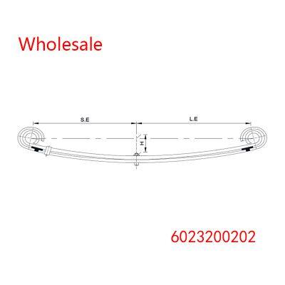 6023200202 Rear Axle Wheel Parabolic Spring Arm of Medium Duty Vehicle Wholesale For Mercedes Benz