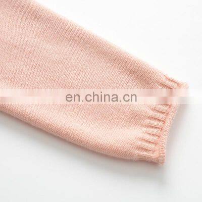 Lady's Eco-friendly V Neck Knitted Oversized 100% Cashmere Cardigan Button Front Back Logo Solid Pattern Casual Autumn Style photo-6