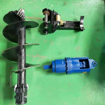 Factory Manufacture 1.5ton Excavator Earth Auger Attachment Soil Drilling Auger Drilling Machine photo-5