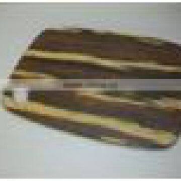 "Zebra Cutting Board Bamboo with Two Colors"