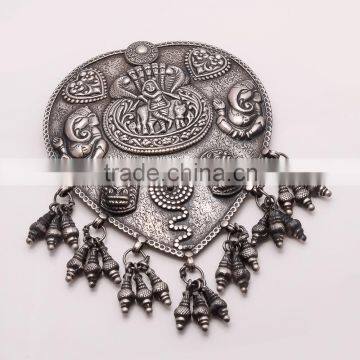 925 SOLID STERLING FINE SILVER OLD & ANTIQUE SILVER GODS PENDANT