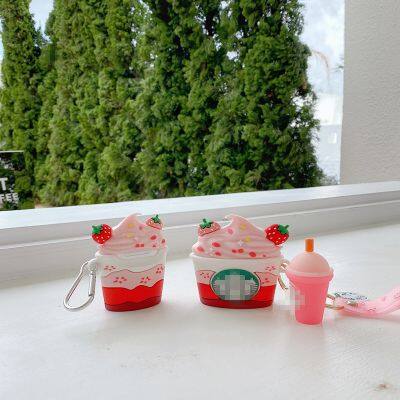 Over 1000 Patterns Custom 3D Ice Cream Cute Cartoons Silicone Earphone Accessories Protector Case for Airpods 3 Pro 2 Generation