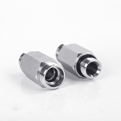 Stainless Steel Hydraulic Oil Tube Transition Fitting, High-Pressure Extended 304 Straight Hexagon Male Thread Ferrule Fitting photo-2