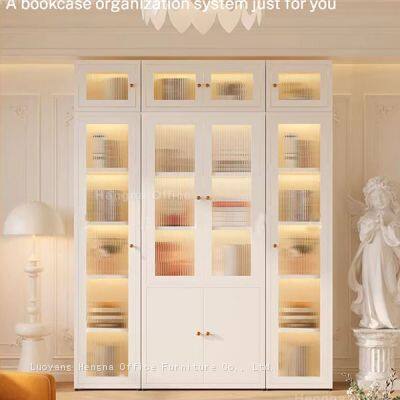 Luxury Commercial Jewelry Display Case Perfume Showcase With Glass Doors for Retail Shop and Hotel Lobby photo-4