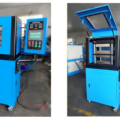 HST-300PT 30ton Lab Hot Press Machine Rubber Plate Vulcanizing Press Testing Test Machine photo-6