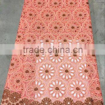 2016 latest design african lace fabric swiss voile NL007-4