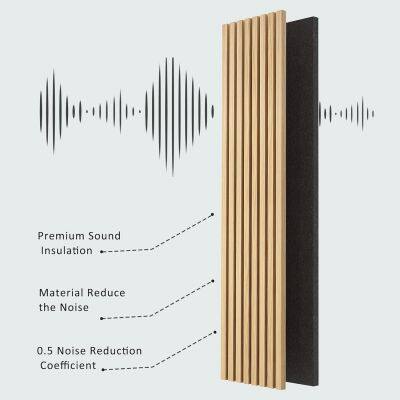 Factory Wholesale Soundproof Wall Panels MDF Akupanel Wood Slat Panel photo-4