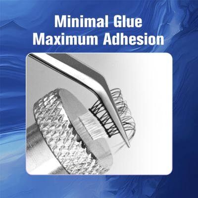 DIY Full Strip Eyelashes Individual Cluster Self-Adhesive Press Lashes No Glue Required Light Blue D-02 photo-5