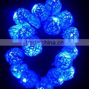 Solar Powered Handcraft 20LEDS Rattan Ball Light Plug-in Decoration Light Holiday Lighting photo-5