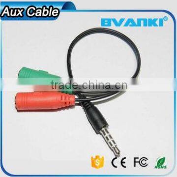 New Products 2016 3.5mm Jack 1male to 2 Female Car Aux Audio Usb Cable Audio Cable Bulk Buy From China Free Samples Supplier's Choice photo-5