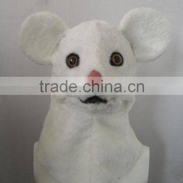 Moving Mouth Animal Mask for Kids/Children - Mister white Mouse