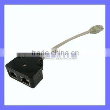 Extension Cable with 8P Ethernet Splitter RJ45 Adatper