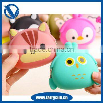 Candy Color Lovely Silicone Coin Purse Silicone Pouch Multi-functional Mini Coin Purse