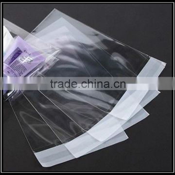 Transparent self adhesive opp header plastic bag