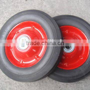 7x1.5 solid rubber wheel with steel hub