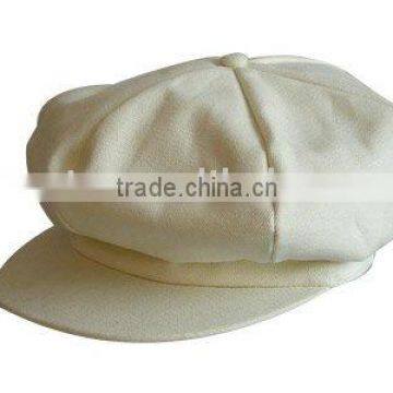 lady's fashion cap with plain dyed