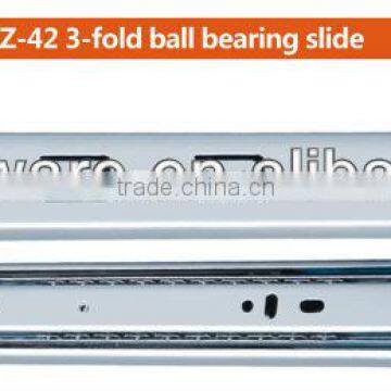 42mm width 3-fold ball bearing slide