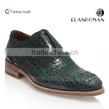 Top quality Handmade men Alligator shoes for outdoor