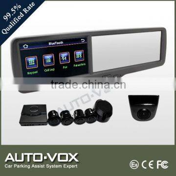 TFT color LCD car wide mirror rear camera and parking system