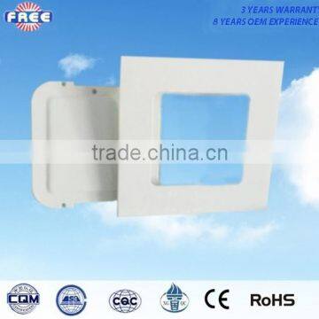 18w led panel lamp housing 8 inch aluminum alloy square factory price and wilely used for high-end interior lighting lamps