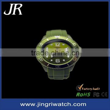 japan movt quartz watch stainless steel caseback,silicone watches men