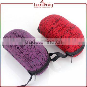 Laura Fairy Cheap Price Fashion Custom Purple Alphabet Print Sunglasses Case With Zipper photo-5