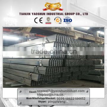 GI hollow section tube 40*40*0.9*5.8m