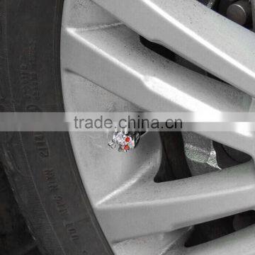 Sliver Universal Fancy Pirate Skull Tire Tyre Air Valve Stem Caps for Auto Car Truck Motorcycle Bike Wheel Rims photo-2