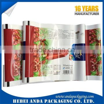 popsicle packaging bag/ice popsicle packaging/plastic wrapping film roll /ice cream plastic bag