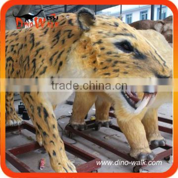 4 meters life size animatronic emulation realistic robotic animal smilodon