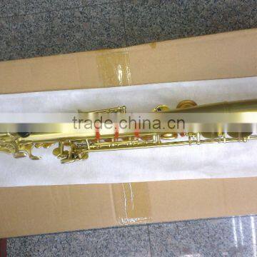 Brass Body Polished Curved Bell Soprano Saxophone Saxello photo-2