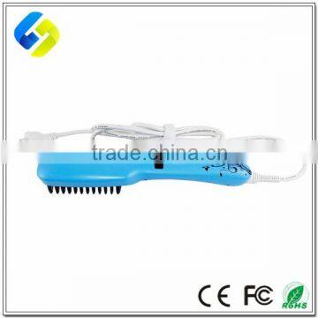 New developed PTC heating ceramic hair straightener blue