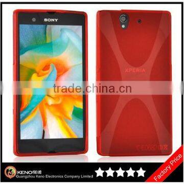 Keno for Sony Xperia Z Cover, X-STYLE TPU Slim-flex Soft Silicon Gel Case